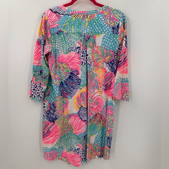 Lilly Pulitzer Ali Roar Of The Seas Pima Cotton Dress Large - Picture 5 of 5
